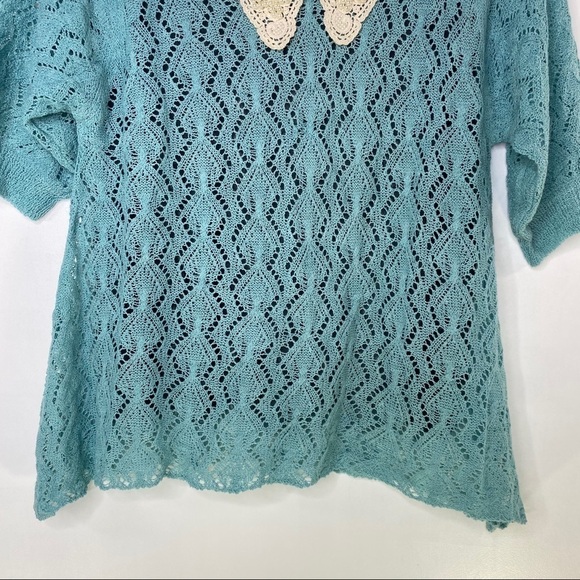 Crochet Knit Decorated Collar - Picture 7 of 10